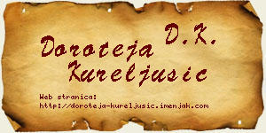 Doroteja Kureljušić vizit kartica
